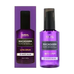 Сиворотка для волосся зволожуюча «Білий мускус» 100 мл Kundal Macadamia Ultra Hair Serum White Musk