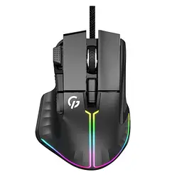 Ігрова миша GamePro GM-500 Black RGB USB, 8 кнопок, 10000 DPI - мініатюра 1