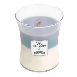 Свічка Woodwick Trilogy Calming Retreat Medium Заспокійлива відпустка 275 г (92965E) - мініатюра 2