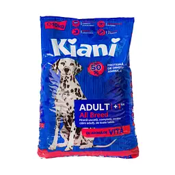 Сухий корм для собак Kiani 10 кг зі смаком яловичини