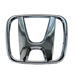 Емблема решітки задня Honda Хром 136x111 мм Пластик на скотчі (Завод)
