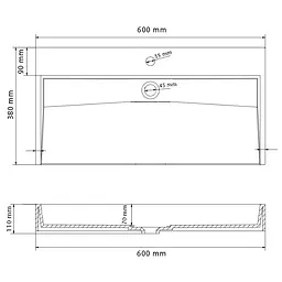 Умивальник VBI Vieste 60 grey matt накладний VBI-016800, Сірий - мініатюра 3