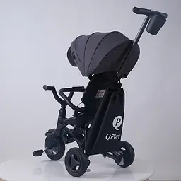 Велосипед складаний триколісний дитячий Qplay Nova+ Rubber Ultimate Black (S700-13Nova+UltimateBlack) - мініатюра 12