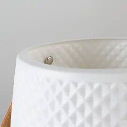 Ваза декоративна МВМ My Home, 17,5 см, біла (DH-FLOWERS-10 WHITE) - мініатюра 4