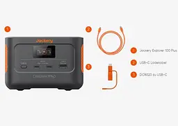 Зарядна станція Jackery Explorer 100 PLUS 99.2 Втч / 128 Вт / 99.2 Вт/ч / LiFePO4 (21-0001-000164) UA - мініатюра 5