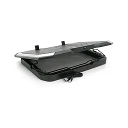 Підставка до ноутбука IceCoorel 10-17", 8x70mm, 2xUSB, + LCD, 410x297x40mm, RGB (K10) - мініатюра 4