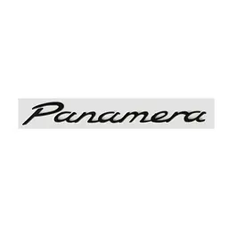Емблема напис Panamera для Porsche 208х22мм чорна ГЛЯНЦЮВА пластик (на скотчі)