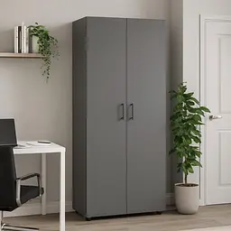 Шафа гардеробна ОП-906 Orange-Line 900х500х2000 Сірий графіт - мініатюра 3