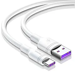 Кабель Baseus Double Loop Fast Charging Cable USB to Type-C 5A 1.0m CATSH-B02 White
