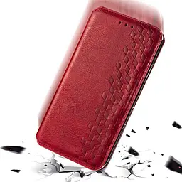 Чохол-книжка GETMAN Cubic Cover Case для Xiaomi Redmi 9A / 9AT (Red) [52802] - мініатюра 6