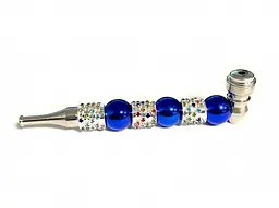 Люлька для куріння N28 Rhinestones 145 мм (YD074) - мініатюра 2