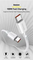 Кабель Baseus Superior Series Fast Charging USB-C to USB-C 100W 1m Black (CATYS-B01) [77818] - мініатюра 6