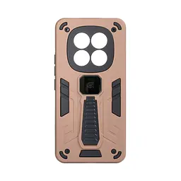 Чехол для Xiaomi Redmi Note 15 Pro 4G, Proover, коричневый, с подставкой и магнитом, противоударный, ударопрочный, бронированный, панель-накладка, защита всего корпуса, термополиуретан (TPU) + поликарбонат (PC), ArmorStandart (ARM89753)