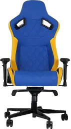 Геймерське крісло GT Racer синє з жовтим (X-0724 Blue/Yellow) - мініатюра 3