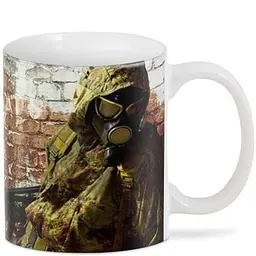 Кухоль GeekLand Сталкер S.t.a.l.k.e.r. ласкаво просимо до пекла ST.02.12 330 мл білий - мініатюра 2