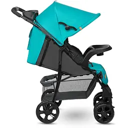 Коляска прогулянкова Lionelo Emma Plus Vivid Turquoise, бірюзова (LO-EMMA PLUS VIVID TURQUOISE) - мініатюра 2
