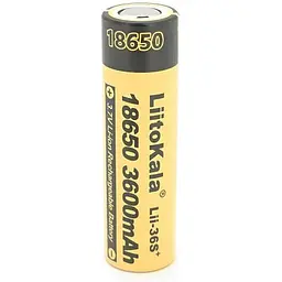 Акумулятор 18650 3600mAh, 3.7V(2.75-4.2V) Liitokala (Lii-36S+)