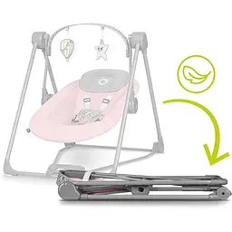 Крісло-гойдалка Lionelo Otto Pink Baby з ігровою дугою рожеве (LO-OTTO PINK BABY) - мініатюра 6