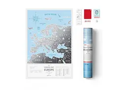 Скретч карта світу 1DEA.me Travel Map Silver Europe (13009) - мініатюра 2