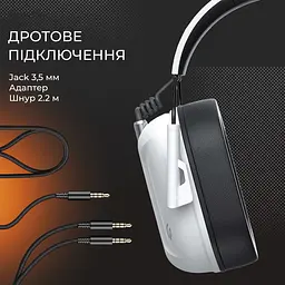 Ігрові навушники GamePro Genesis Hunter White (HS1350W) [138321] - мініатюра 8