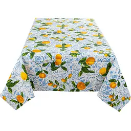 Скатертина Lefard Home Textile Limones Ceramica Cielo водовідштовхувальна 180х140 см (715-290) - мініатюра 2