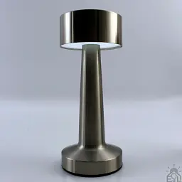 Настільна лампа сенсорна світлодіодна ESLLSE DOWN LIGHT з акумулятором 1200 mA Срібляста