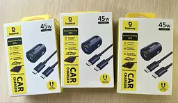 Автомобільний набір зарядний - адаптер + кабель C-C - Baseus PrimeTrip VP2 Car Charger 45W (C0206800) - мініатюра 7