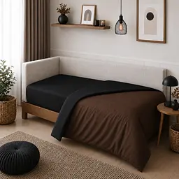 Дитяча постільна білизна MIRSON JUNIOR фланель Black/Brown 200х220см (2200012803295) - мініатюра 7