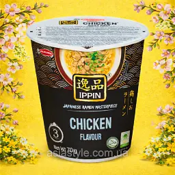 Локшина швидкого приготування Acecook Ippin рамен зі смаком курки в стаканчику 70 г x 12 шт.