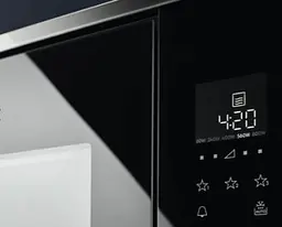 Мікрохвильова піч Electrolux вбудована 20л електронне керування 700Вт дисплей чорний+нерж - мініатюра 2