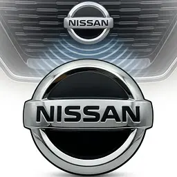 Емблема решітки Nissan Rogue, X-Trail 2021-2023 чорна хром 203х152 мм(під радар (OEM: 62890-6RA0A)