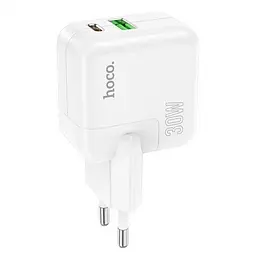 Зарядний пристрій 2 порти Hoco C111A блок живлення USB + Type-C 30 W - мініатюра 2
