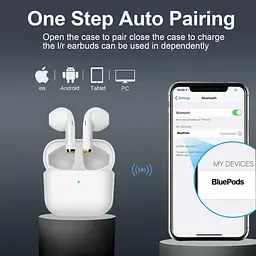 Навушники бездротові з шумом приглушенням Bluetooth білі - мініатюра 3