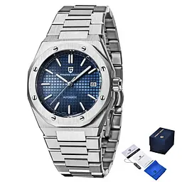 Чоловічий наручний годинник PD-1673 Silver-Blue Pagani Design acs0031139