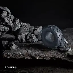 Ерекційне кільце Boners Tire Cock Ring, 5.5 см (сірий) - мініатюра 3