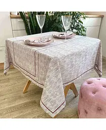 Скатертина Мiраж бордо 132х220 см (017297)