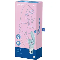 Вібратор-кролик Satisfyer Touch Me Блакитний з подвійним відростком - мініатюра 8