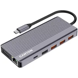 Порт-реплікатор Canyon Docking Station DS-16 13 in 1 4K USB-C hub (CNS-TDS16) - мініатюра 5
