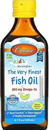 Омега 3 для дітей Carlson Fish Oil 200 мл лимон