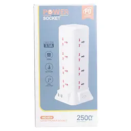 Мережевий фільтр-подовжувач TOWER 12 розеток LED-лампа 3USB + 1PD 4,8 метри Yiwu HP-5-11MF - мініатюра 20