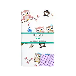 Дитяча постіль без простирадла OWL BEIGE FIO DOTS COSAS (4822052060223) - мініатюра 4