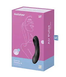 Вакуумний стимулятор клітора з вібрацією Satisfyer Curvy Trinity 4 чорний - мініатюра 8