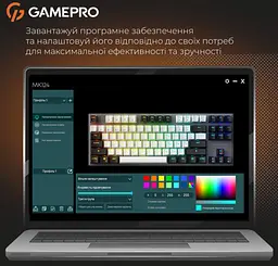 Механічна ігрова клавіатура GamePro MK-124-G Genesis Joker Pro Outemu Red Switch Wireless/Bluetooth/USB - мініатюра 15