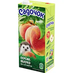 Сік Садочок Персик-Яблуко з м'якоттю 950 мл (928072) - мініатюра 3