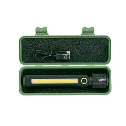Фонарь ручний X-Balog BL-C73-P50, з кріпленням на велосипед, USB зарядка, світлодіодний, з боковим COB-світлом - мініатюра 9
