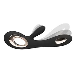 Вібратор-кролик LELO Soraya Wave Black, манливі рухи стовбура - мініатюра 6
