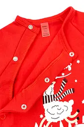 Чоловічок для немовлят з начосом Christmas llama на кнопках із закритими ніжками