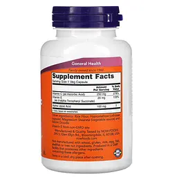 Альфа-ліпоєва кислота Alpha Lipoic Acid 100 mg 60 капсул NOW vit0006592 - мініатюра 2