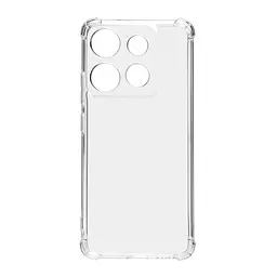 Прозрачный чехол для Infinix Smart 7 (X6515)/7 HD (X6516) с защитой камеры и усиленными бортами, тонкий, силиконовый, бесцветный, ударопрочный, противоударный бампер с закрытой камерой, ArmorStandart (ARM68458)