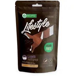 Ласощі для собак, палички з м'ясом ягняти, Nature's Protection Lifestyle Snack For Dogs Lamb Lollipop 75г